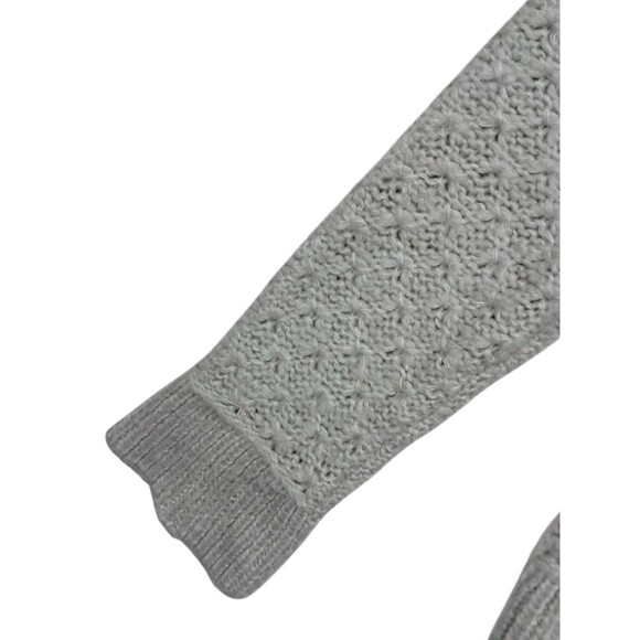 Wooden Ships Sweater Womens Small/Medium Gray Mohair Wool V Neck Classic Cozy - Picture 7 of 12